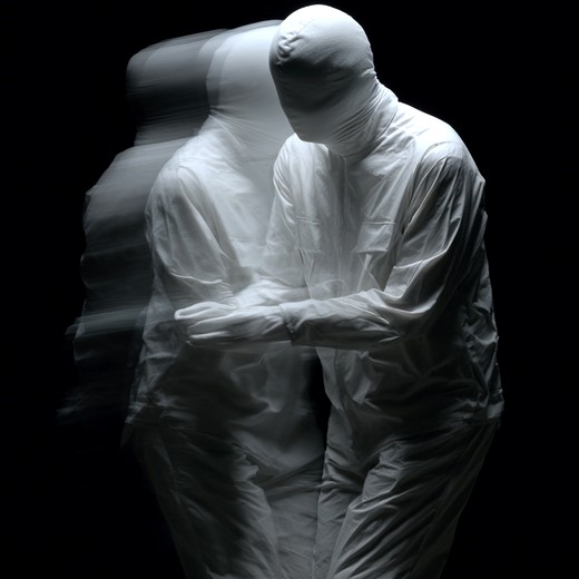 FORMS Podcast, monochrome performance artwork